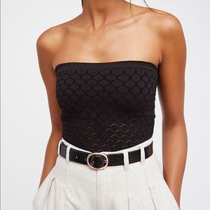 Free people honey textured tube top